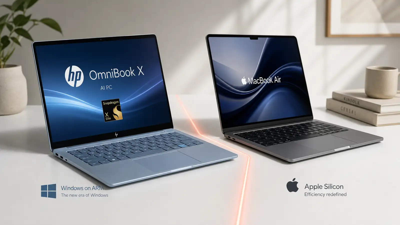 HP OmniBook X vs MacBook Air M4: The Snapdragon Laptop That Takes on Apple