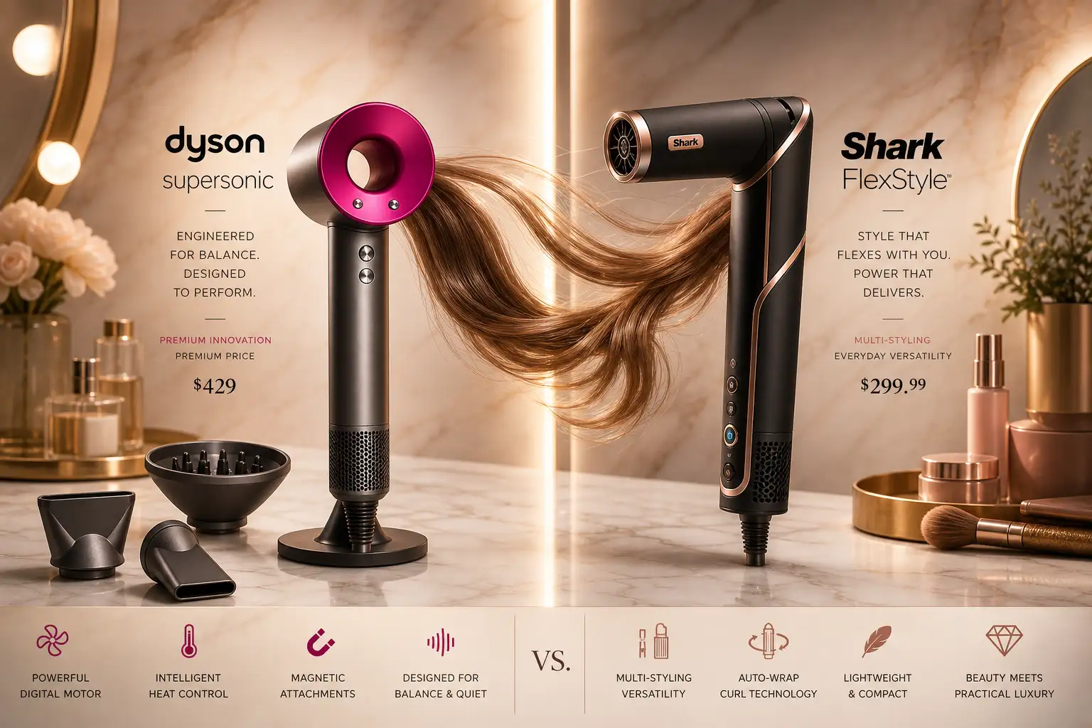 Dyson Supersonic vs Shark FlexStyle: The $430 Hair Dryer Showdown