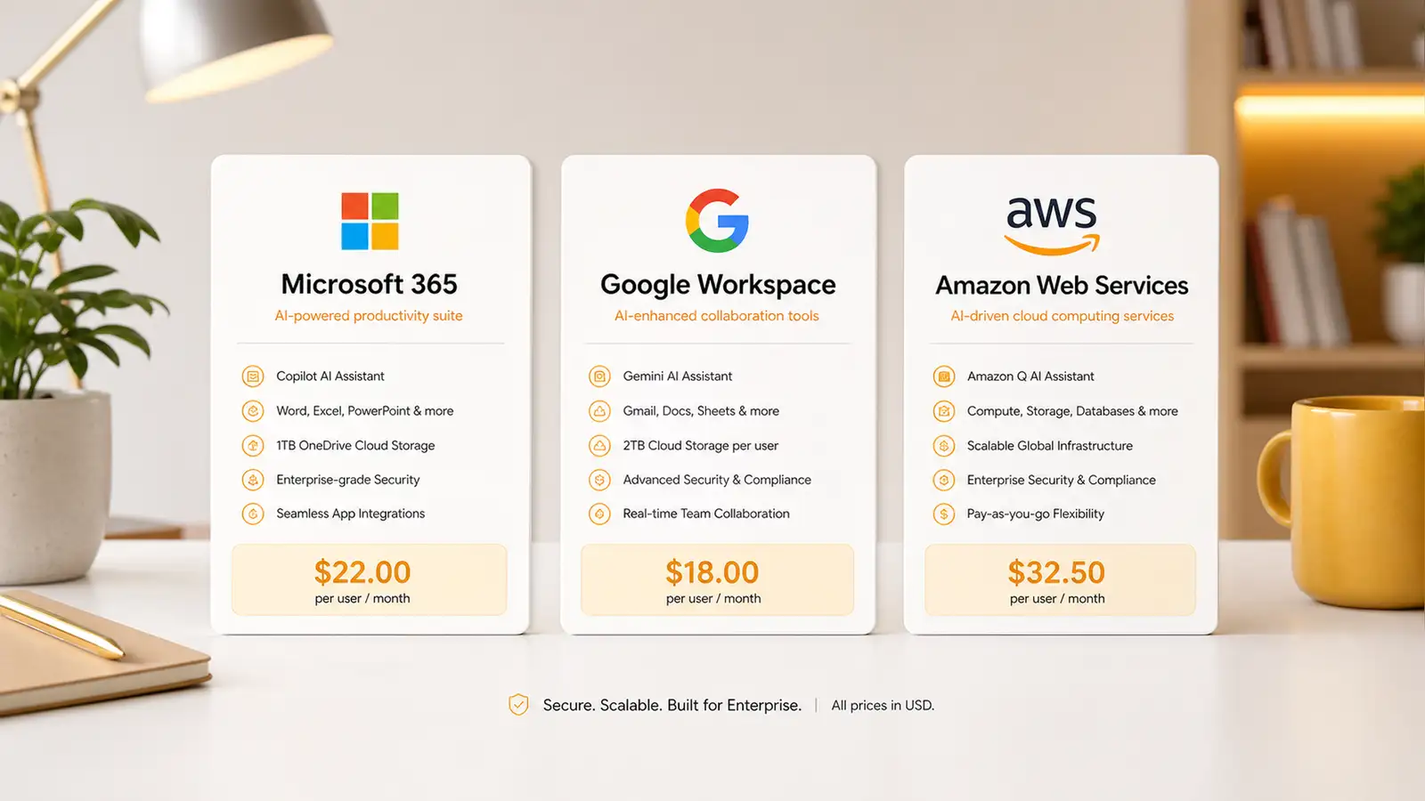Microsoft 365 Copilot vs Google Gemini vs Amazon Q Business: Which Enterprise AI Assistant Wins in 2026?