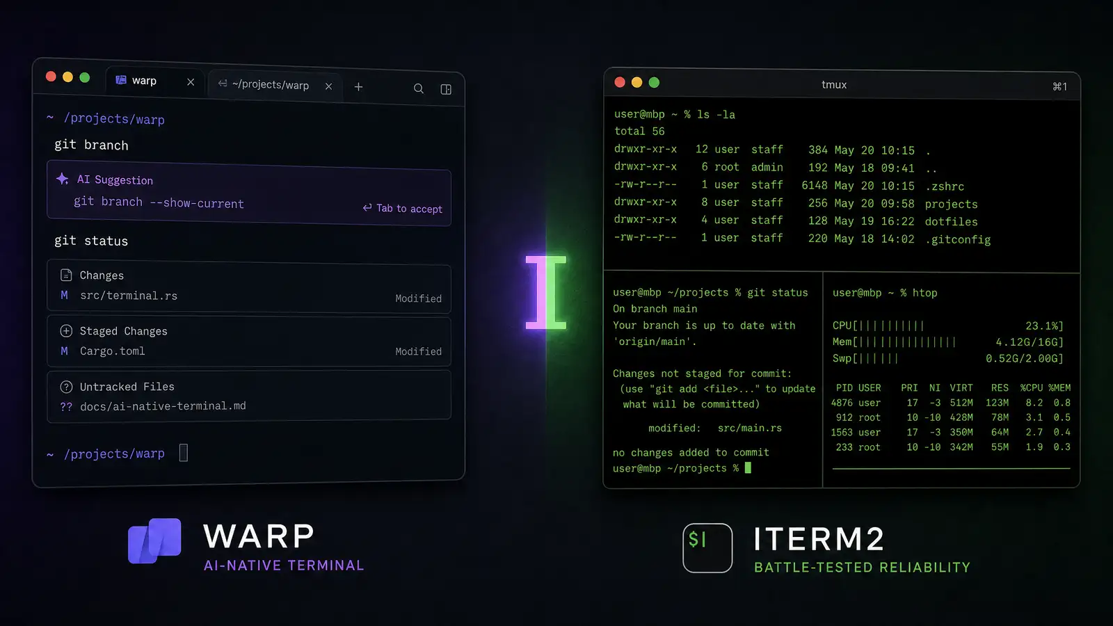 Warp Terminal vs iTerm2: Is the AI-Native Terminal Worth Switching For?