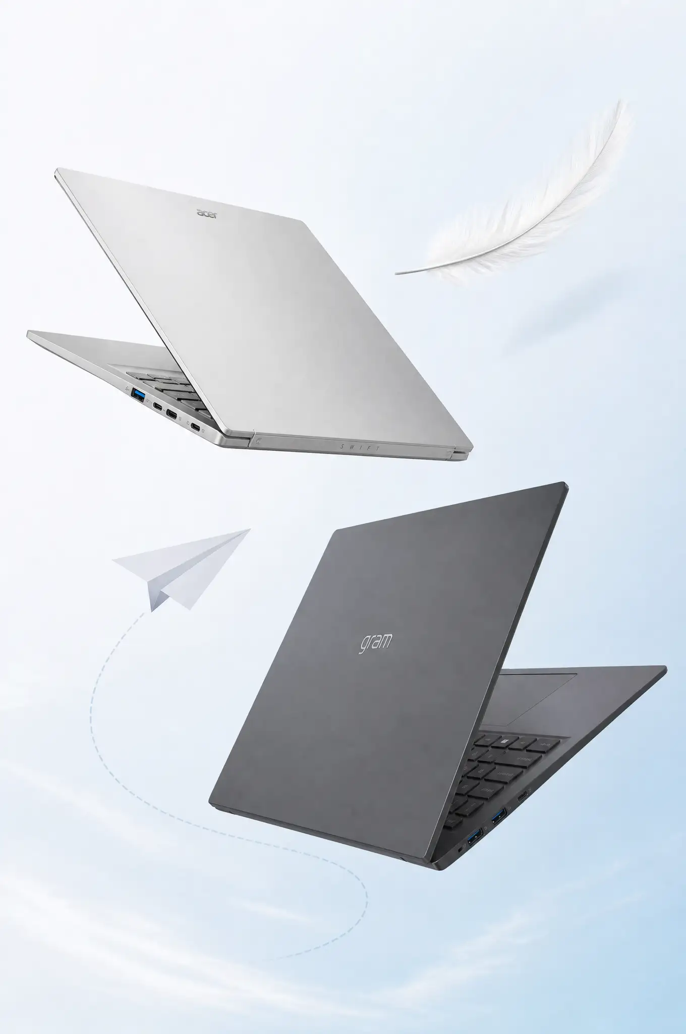 Acer Swift Edge 16 vs LG Gram 17 (2026): Ultra-Light Laptops for the Road Warrior
