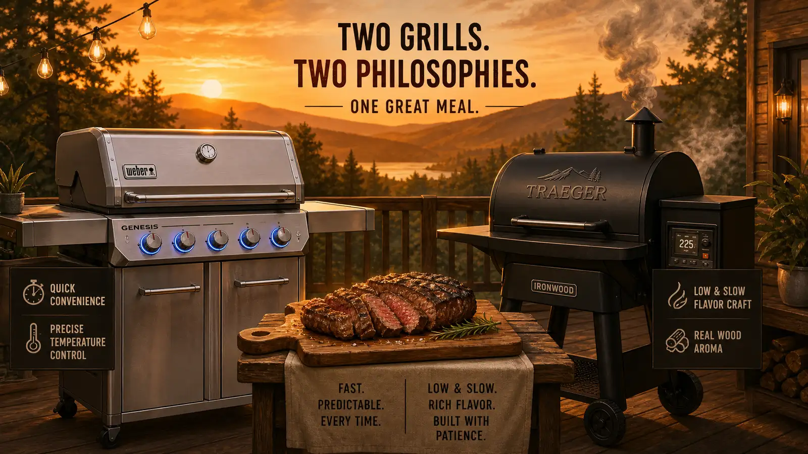 Weber Genesis vs Traeger Ironwood: Gas Grill or Pellet Smoker — Which One Rules the Backyard?