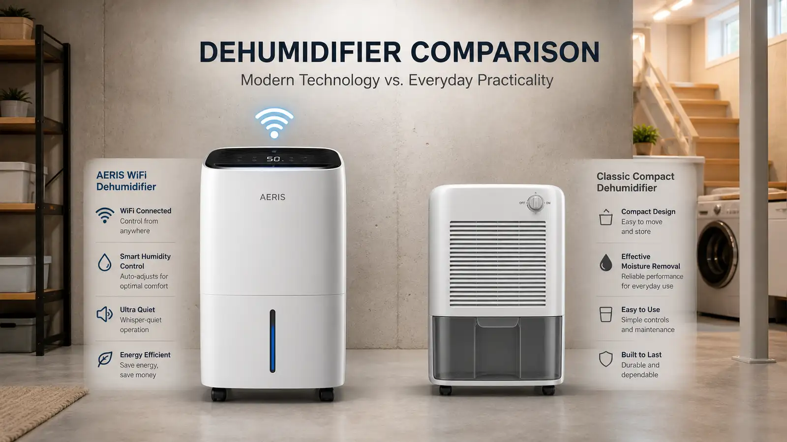 TCL 50-Pint Smart vs Black+Decker 30-Pint Dehumidifier: Smart Capacity or Budget Sense?