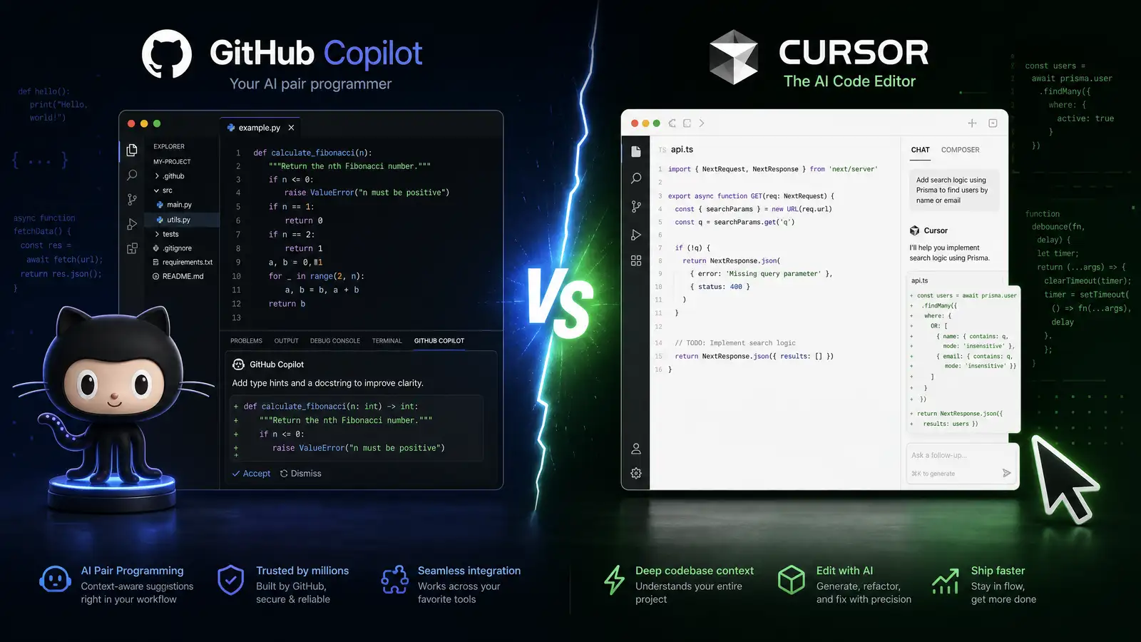GitHub Copilot vs Cursor: Which AI Coding Assistant Is Worth Your Money in 2026?