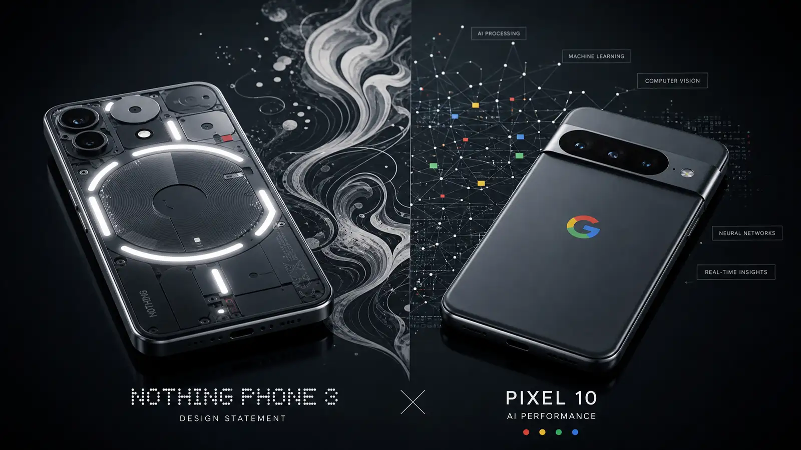 Nothing Phone 3 vs Google Pixel 10: Design Statement or AI Powerhouse?