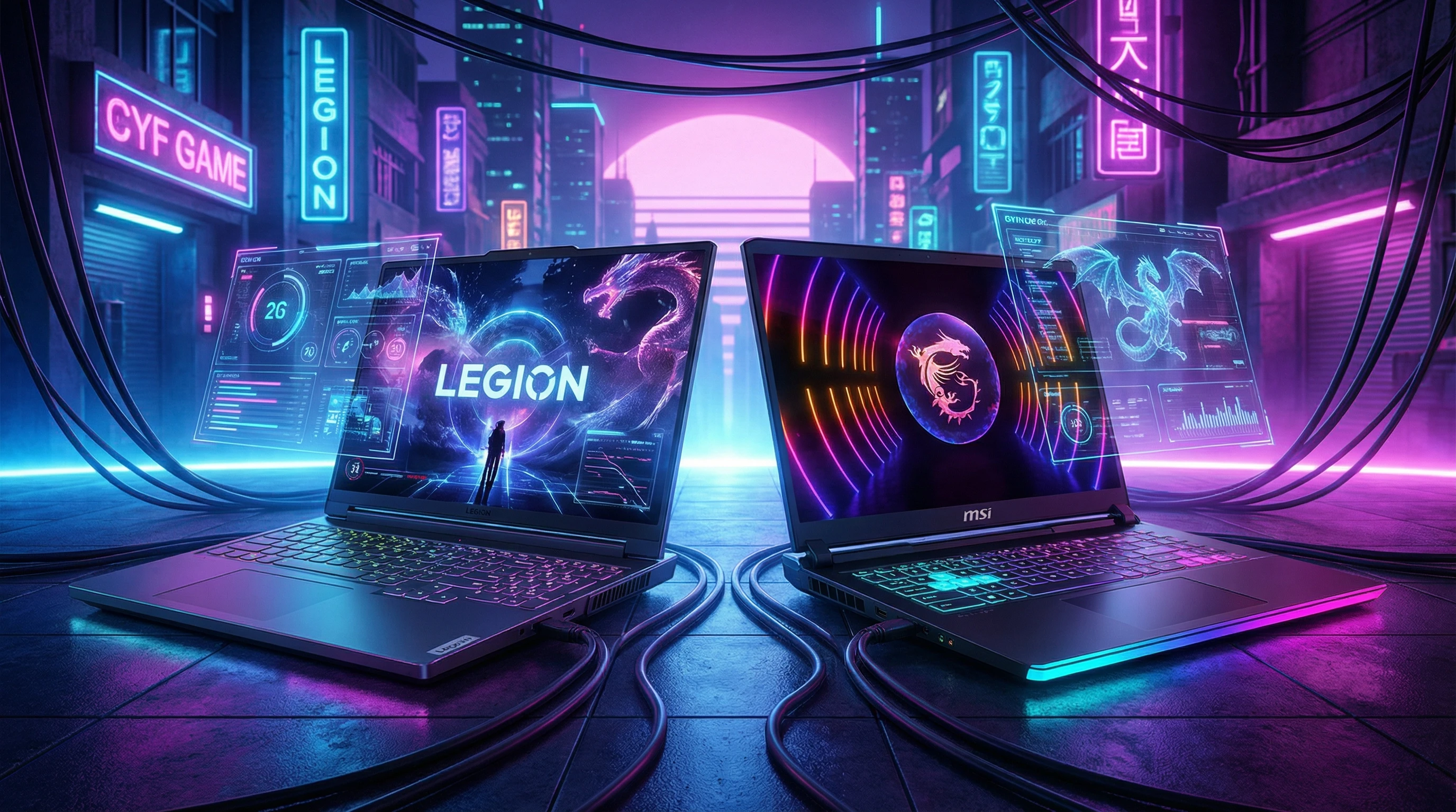 Lenovo Legion Pro 7i vs MSI Raider GE78: Gaming Laptop Titans Clash