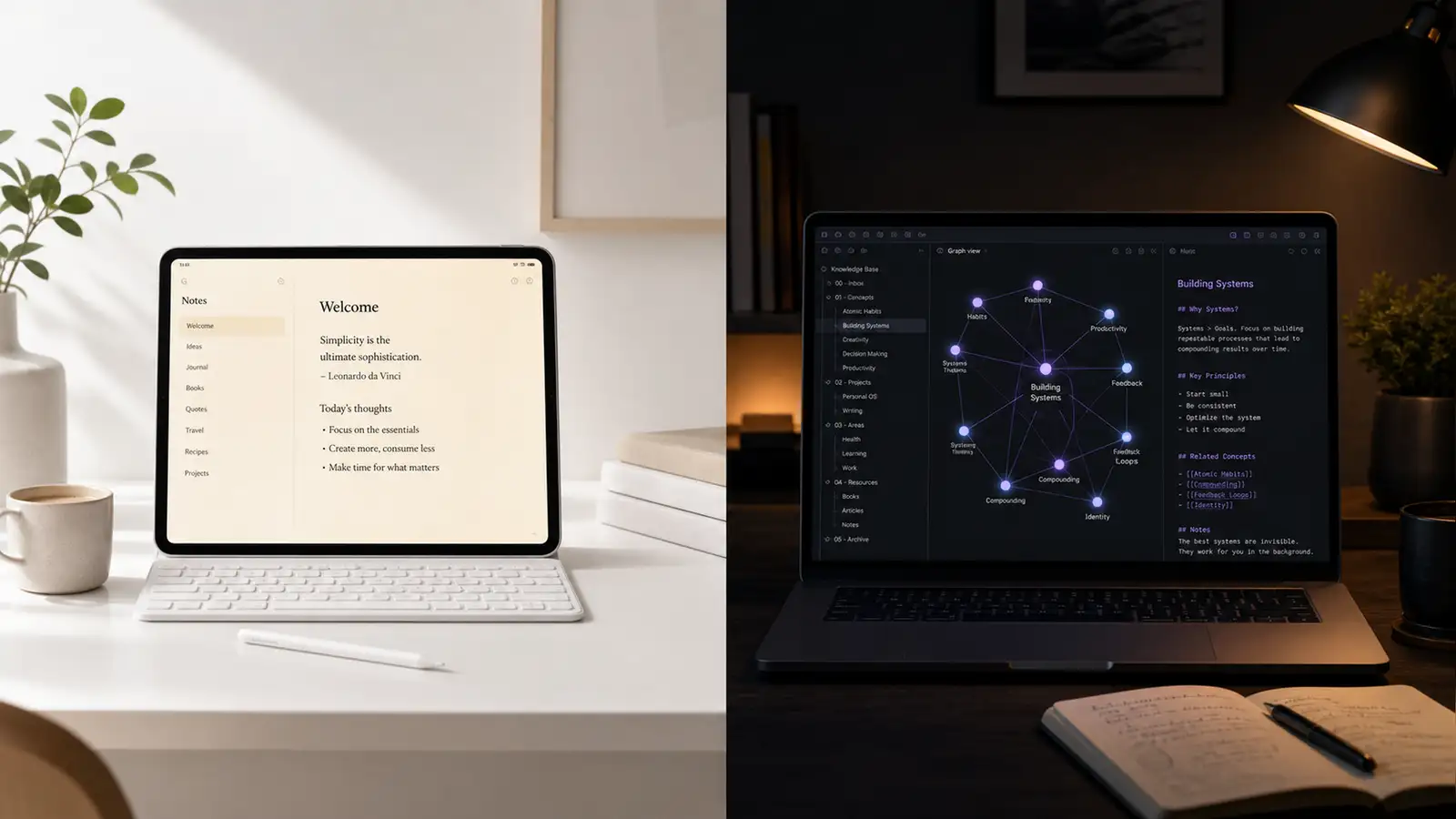Apple Notes vs Obsidian: Which Note-Taking App Actually Fits Your Brain?